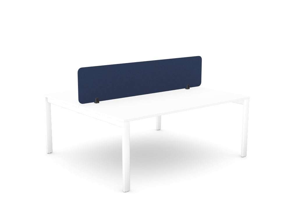 Desk Screen Acoustic Panel - SKU: CS/ST/18 - 4/GP1, PET Colour: NavyBlue_KP - 47, Brackets: 2x - PJ - 1/BLK DesignTHATSMYOFFICE
