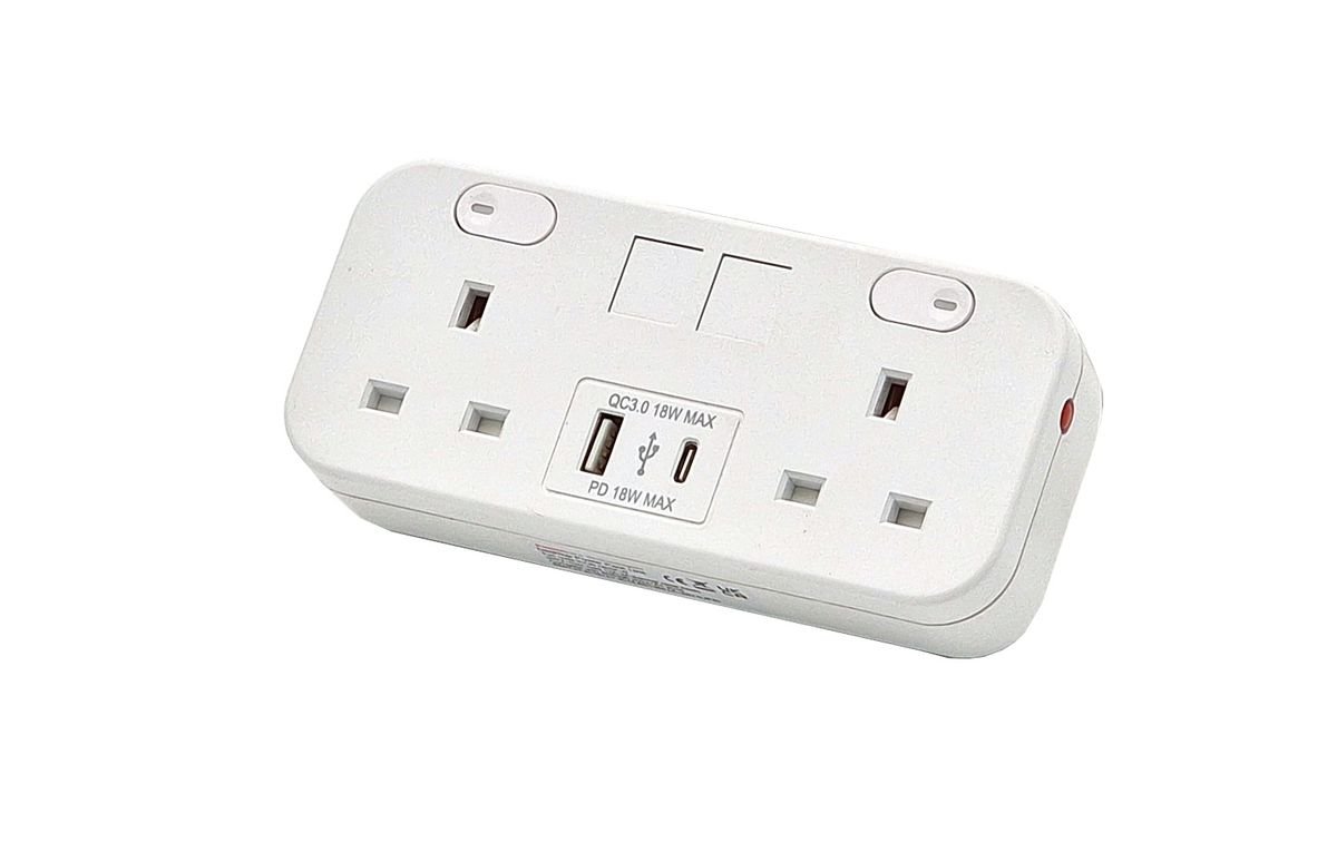 Desk Top Power Module Uk Plus USb A & C Charging Vepro 1Desk Power ModuleTHATSMYOFFICE