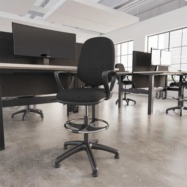 Eclipse Plus I Medium Back Operator Office Chair Task with Hi Rise Draughtsman Kit