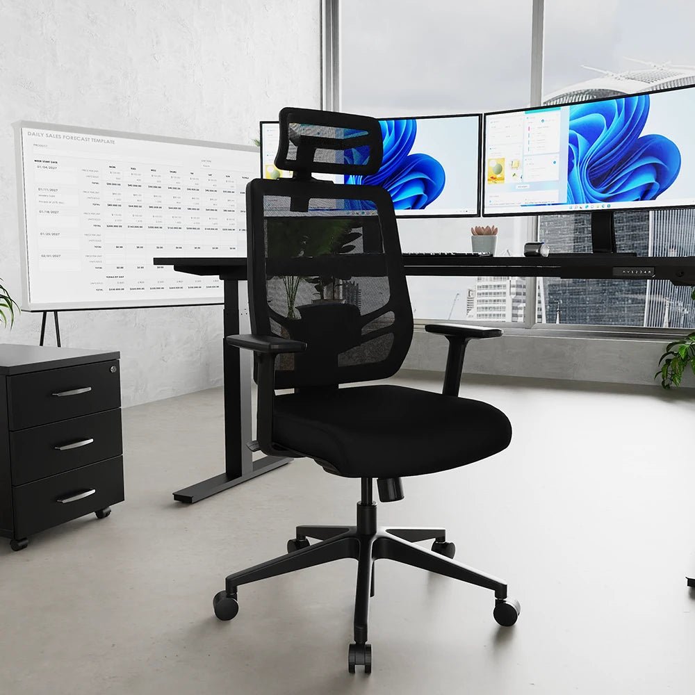 Ergo Twist High Mesh Back  Task Operator Office Chair with Arms