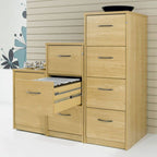 Filing Cabinet Wooden 4 Drawer  Choose Colours KIT-4DFC