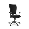 Black office chair on a white background