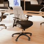 Flex Medium Back Black Frame Task Operator Office Chair  with Arms