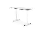 FlipMe Desk Standing Height Adjustable Desk - With Tilt Table WhiteTHATSMYOFFICE