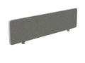 Flite Softline Desk Mounted Straight Top Acoustic Panel - SKU: FSL/16 - 380/ST/GP1, Screen Fabric: EJ016, Trim Fabric: EJ004, Bracket: SB1//SL