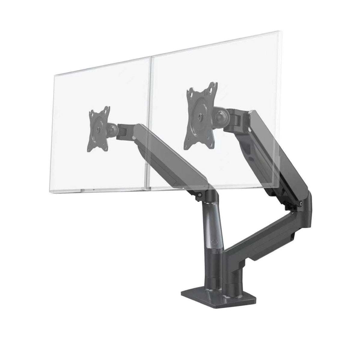 Gas spring double monitor desk arm Merge Double