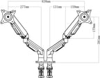 Gas spring double monitor desk arm Merge Double
