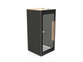 Hide Booths - H1 Black 100cm W 105cm Deep 220cm High - SKU: AQU - HIDE - SINGLE/DARK, Booth Colour: DARK, Natural Felt Option: N - ( - ), Back Panel: FELTBACK - (), Side Walls: FELT - ()