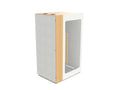 Hide Personal Booth - H1+ - SKU: White Outer Light Grey Interiro Shelf Height 74cm 123cm 105cm Deep 220cm High