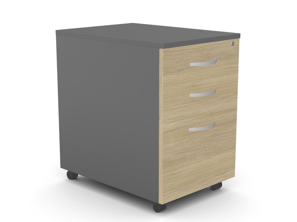 Kito High Mobile Pedestal 3 Drawer Storage Cabinet - SKU: KIT - HIGMP/GRUTHATSMYOFFICE