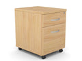 Kito Mobile Pedestal 2 Drawers Storage Cabinet - SKU: KIT - MP2C/BE