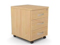 Kito Mobile Pedestal 3 Drawers Storage Cabinet - SKU: KIT - MP3C/BE