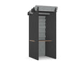 Koala Acoustic Booths - SKU: Booth: K - BOOTH/PLAIN, Side Wall Finish: Charcoal_KP - 26, Back Wall Finish: Grey_KP - 38, Top: PET - BOOTH/8060/GR/PLY, Finish: GRAPHITE/PLY