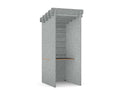 Koala Acoustic Booths - SKU: Booth: K - BOOTH/PLAIN, Side Wall Finish: Grey_KP - 38, Back Wall Finish: Grey_KP - 38, Top: PET - BOOTH/8060/GR/PLY, Finish: GRAPHITE/PLYTHATSMYOFFICE