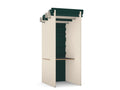 Koala Acoustic Booths - SKU: Booth: K-BOOTH/PLAIN, Side Wall Finish: Limestone_KP-05, Back Wall Finish: Deep-Forest_KP-34, Top: PET-BOOTH/8060/GR/PLY, Finish: GRAPHITE/PLYTHATSMYOFFICE