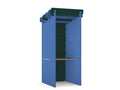 Koala Acoustic Booths - SKU: Booth: K - BOOTH/PLAIN, Side Wall Finish: Sapphire - Blue_KP - 33, Back Wall Finish: Deep - Forest_KP - 34, Top: PET - BOOTH/8060/GR/PLY, Finish: GRAPHITE/PLYTHATSMYOFFICE