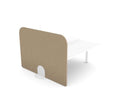 Koala Bench Freestanding Screen Acoustic Panel - SKU: KFS/PLAIN - RC/16 - 12, Screen Colour: Sahara_KP - 06, Base: PET/METAL/FOOT/WHT