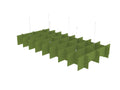 Koala Ceiling Hanging Grids - SKU: PET/GRID - 5/2412, Colour: GreenCitrus_KP - 32, hanging accessories: 3x - PET - 12/CONCRETE/HANGTHATSMYOFFICE