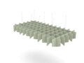 Koala Ceiling Hanging Grids - SKU: PET/GRID - 8/2412, Colour: Pistachio_KP - 31, hanging accessories: 4x - PETNOT - REQUIREDTHATSMYOFFICE