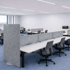 Koala Minimal Freestanding Screens - Light Grey - SKU: KFS/PLAIN - STC/08 - 18, Screen Colour: Grey_KP - 38, Base: PET/METAL/FOOT/