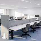 Koala Minimal Freestanding Screens - Light Grey - SKU: KFS/PLAIN - STC/08 - 18, Screen Colour: Grey_KP - 38, Base: PET/METAL/FOOT/