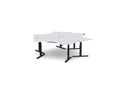 Leap 120 Degree Standing Desk Workstation - SKU: Frame: 3x LP/S3S8050/BLK, Top: 3x CSE - T3P3W1280/GY