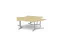 Leap 120 Degree Standing Desk Workstation - SKU: Frame: 3x LP/S3S8050/SLV, Top: 3x CSE - T3P3W1280/MP
