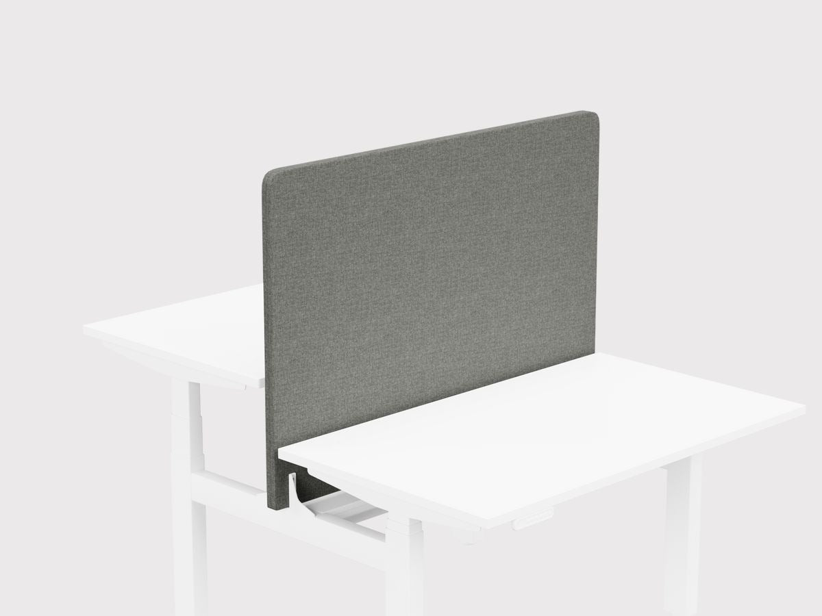 Leap Bench Screen Standing Height Adjustable Desk - SKU: SS - LEAP/850 - 1200/FAB/GP1, Fabric: Portland - EJ016THATSMYOFFICE