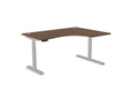 Leap Radial Standing Height Adjustable Desk - SKU: Frame: LEAP/R3S8050/90/SLV + Top: E - RD1612R/AW