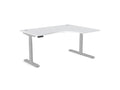 Leap Radial Standing Height Adjustable Desk - SKU: Frame: LEAP/R3S8050/90/SLV + Top: E - RD1612R/GYTHATSMYOFFICE