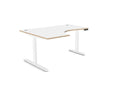 Leap Radial Standing Height Adjustable Desk - SKU: Frame: LEAP/R3S8050/90/WHT + Top: P - RD1612L/WHTHATSMYOFFICE