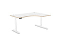 Leap Radial Standing Height Adjustable Desk - SKU: Frame: LEAP/R3S8050/90/WHT + Top: P - RD1612R/WHTHATSMYOFFICE