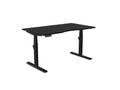 Leap Single Desk - Standing Height Adjustable Desk - SKU: Frame: LP/S3S8050/BLK + Top: E - 18 - DPS1480/BK