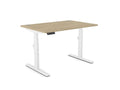 Leap Single Desk - Standing Height Adjustable Desk - SKU: Frame: LP/S3S8050/WHT + Top: E - 25 - TP1280/UOTHATSMYOFFICE