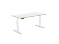 Leap Single Desk - Standing Height Adjustable Desk - SKU: Frame: LP/S3S8050/WHT + Top: P - DPS1680/WHTHATSMYOFFICE