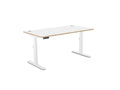 Leap Single Desk - Standing Height Adjustable Desk - SKU: Frame: LP/S3S8050/WHT + Top: P - TP1680/WHTHATSMYOFFICE