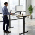 Levanta AV8 Height Adjustable Desk Portals Top 120,140,160 or 180cm Wide