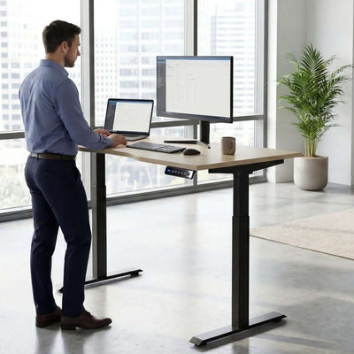 Levanta AV8 Height Adjustable Desk 120 to 180cm Wide