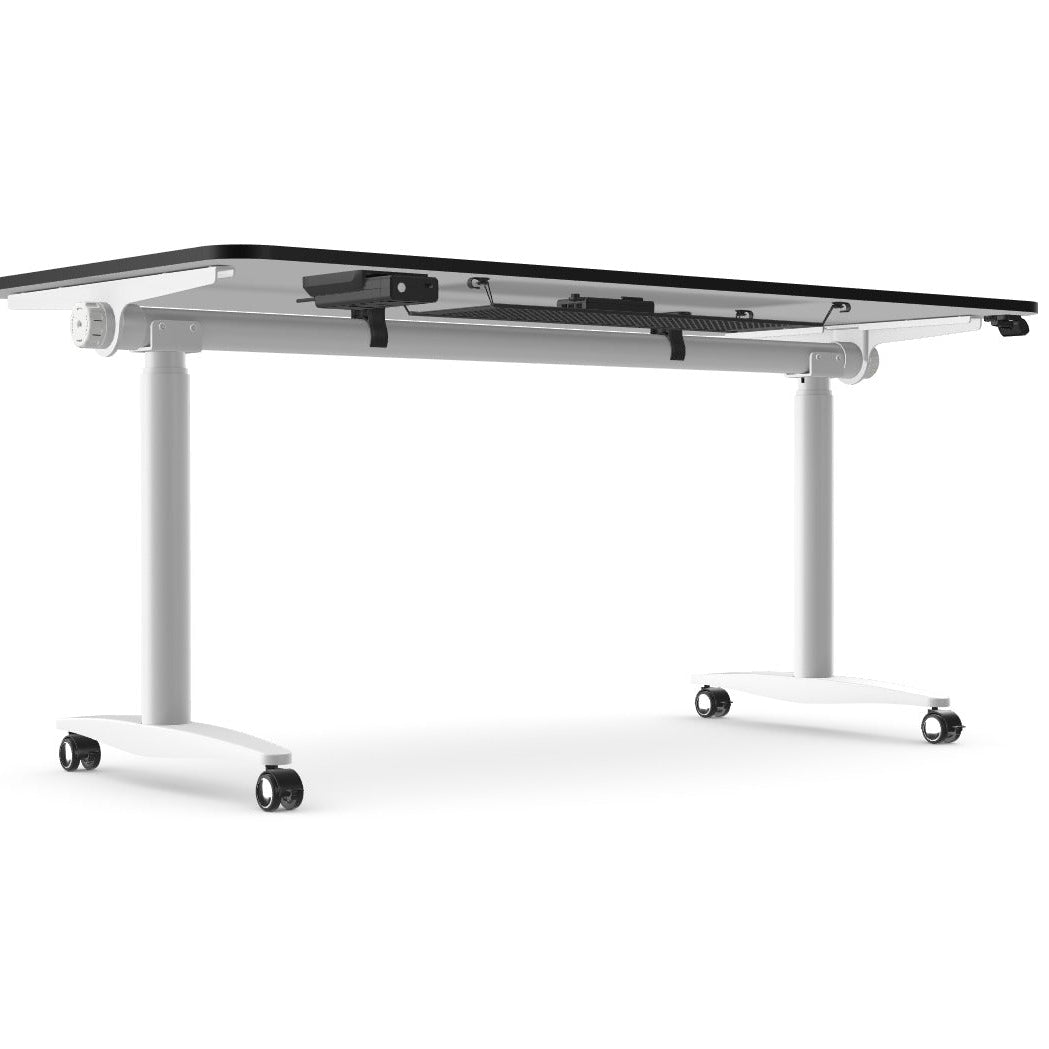 Levanta Flip Me Height Adjustable Desk and Writing Board 80cm x 160cm White