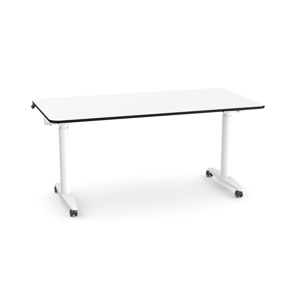 Levanta Flip Me Height Adjustable Desk and Writing Board 80cm x 160cm White