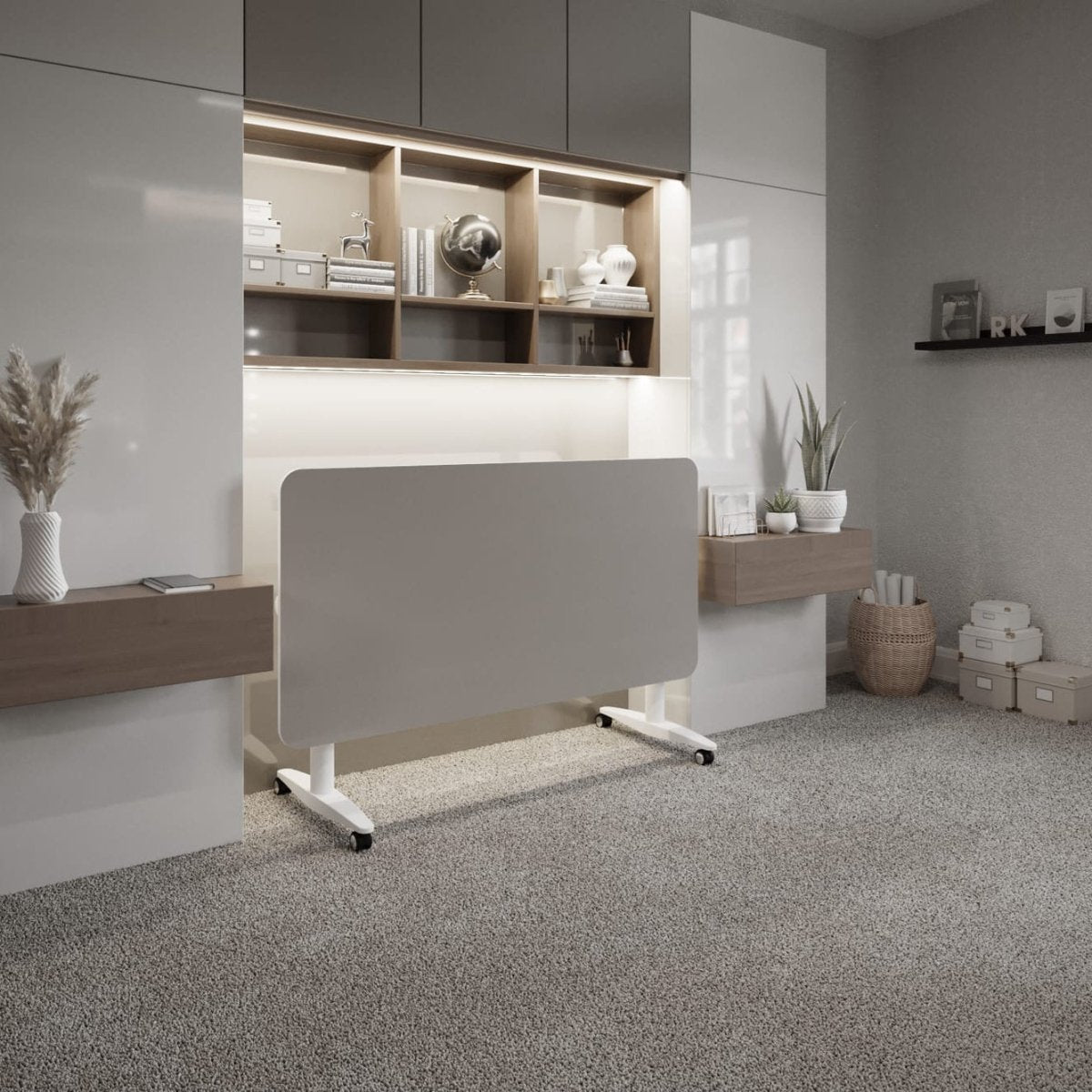 Levanta Flip Me Height Adjustable Desk and Writing Board 80cm x 160cm White