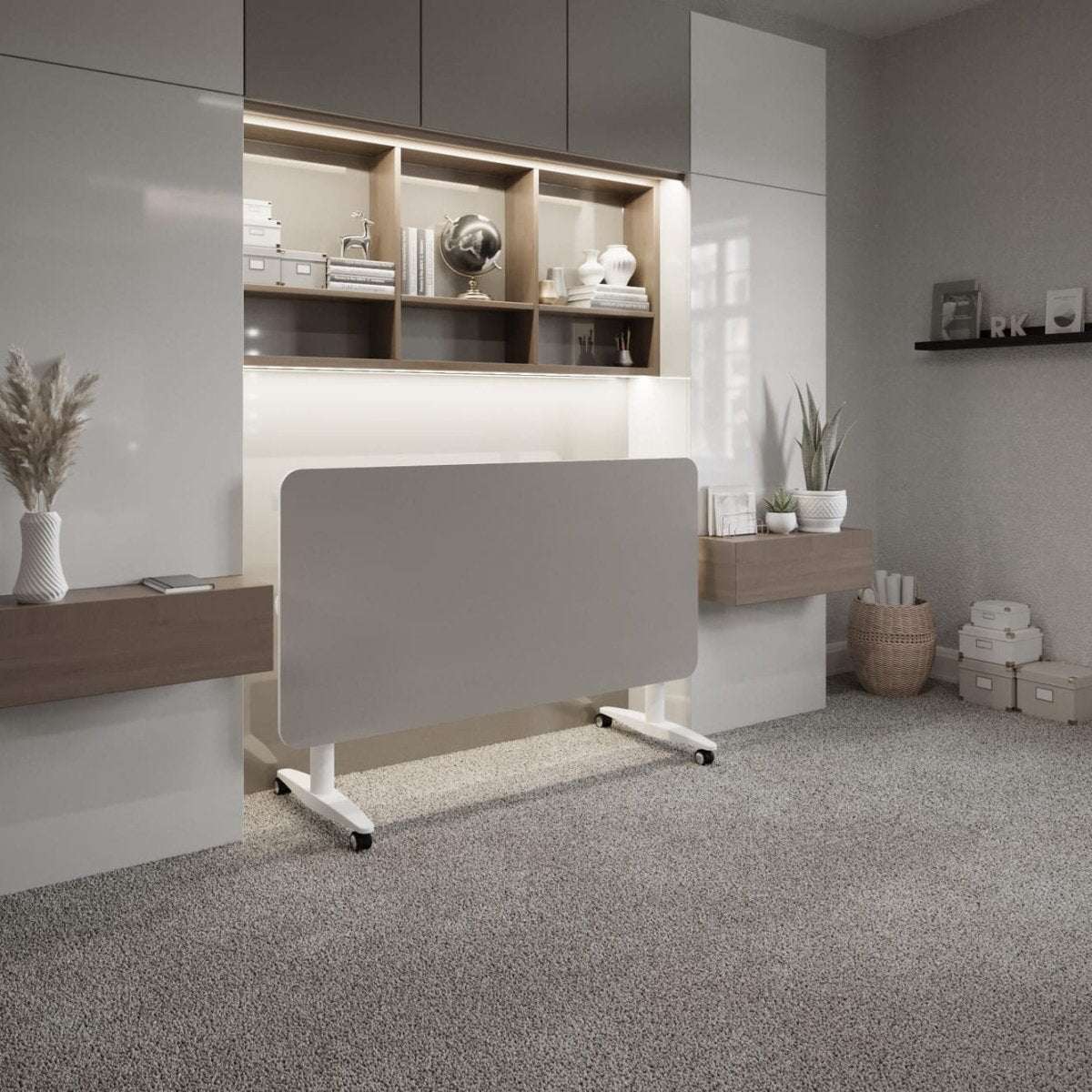 Levanta Flip Me Height Adjustable Desk and Writing Board 80cm x 160cm White