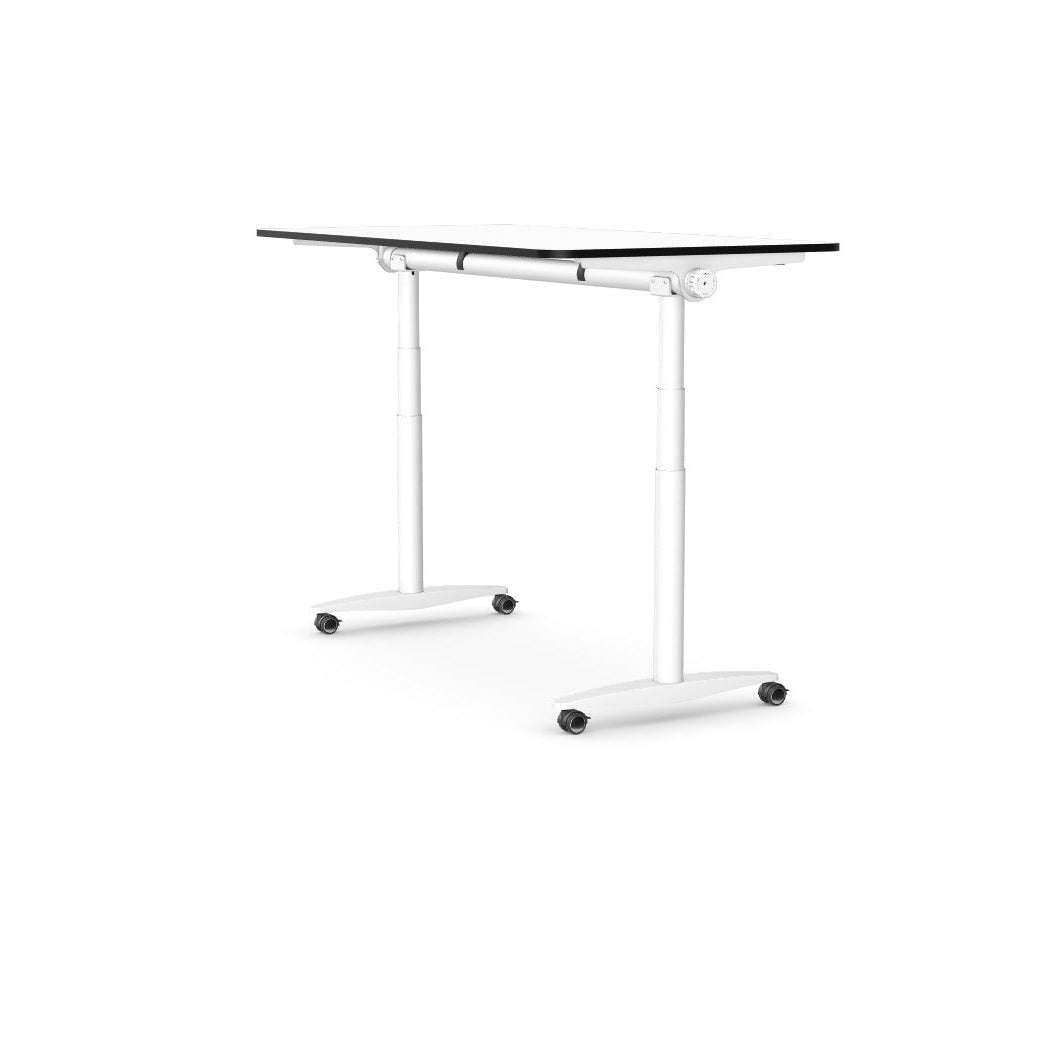 Levanta Flip Me Height Adjustable Desk and Writing Board 80cm x 160cm White