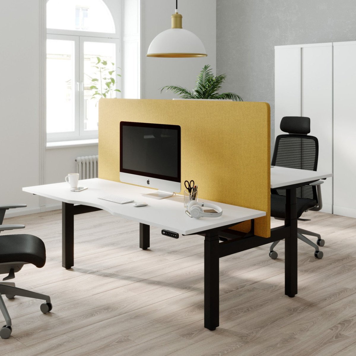 Levanta Leap 2 person Sit stand Back to Back Desk 120 to 180cm Wide