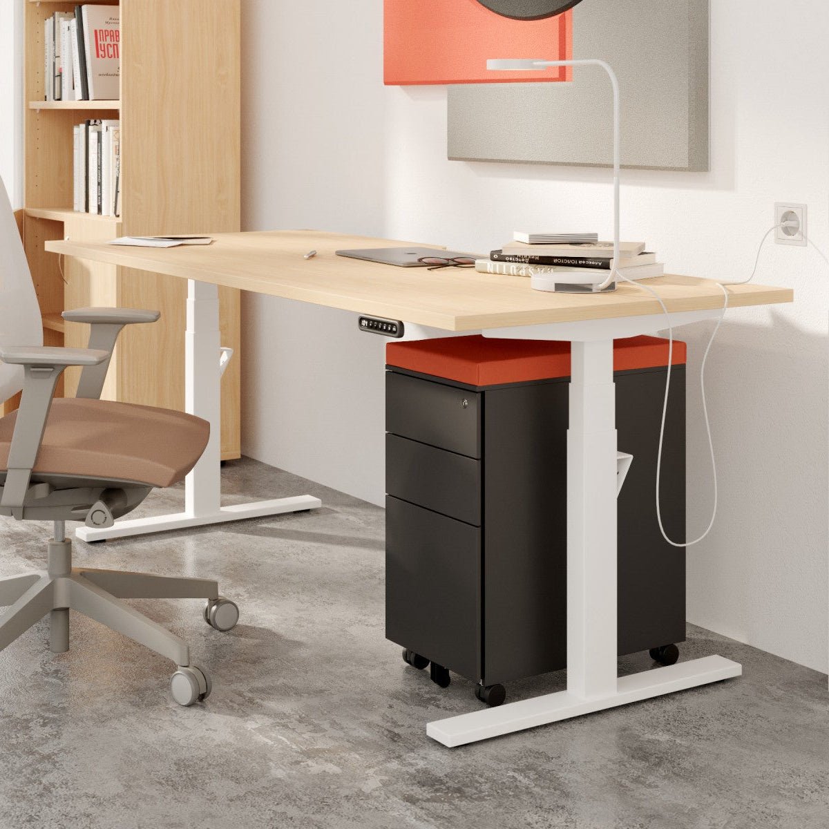 Levanta Leap Height Adjustable Desk with Portals Top 120|140|160|180cm Wide