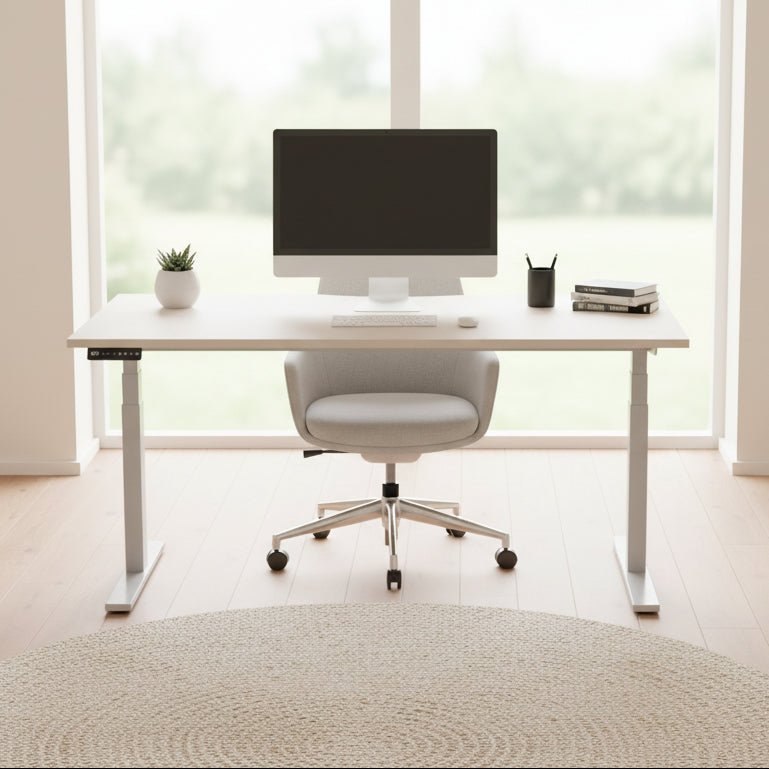 Levanta Leap Height Adjustable Desk with Scallop Top 120|140|160|180cm Wide