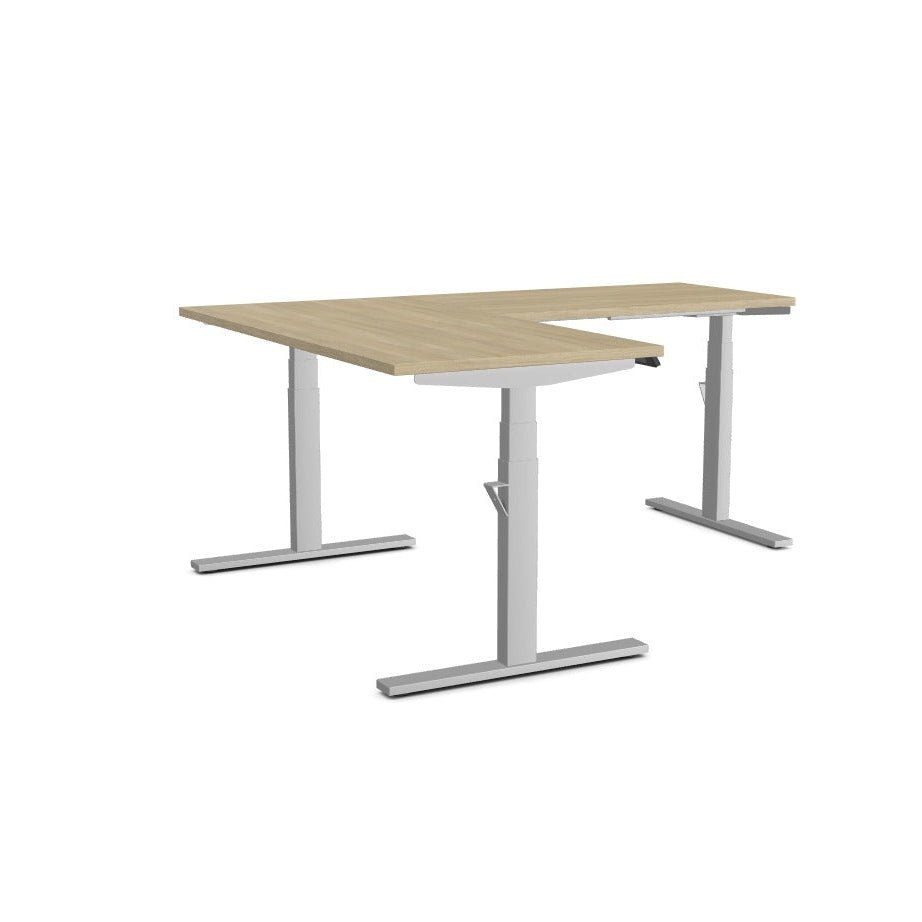 Levanta Leap Height Adjustable L Shape Corner desk 120 to 180cm Wide LH | RH