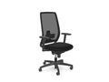 Lira Office Chair - SKU: LIRA/ARMSTEP - PP/SS/E001/BMS, Fabric: E001, Mesh: BMS