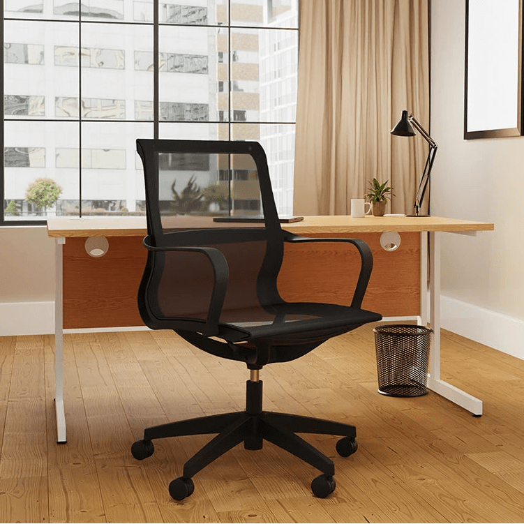 Lula Medium Mesh Back Executive Office Chair with Arms