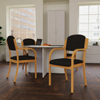 Madrid Wooden Frame Office  Chair Visitor with Arms